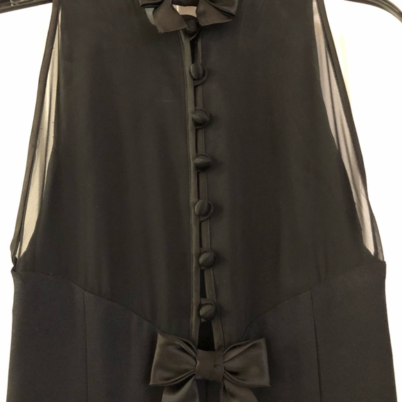 Donna Ricco long front slit sleeveless dress sz4 - Picture 3 of 4